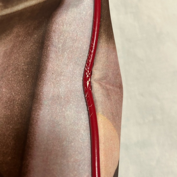 MARILYN MONROE shoulder bag with zippered inner pocket - red trim - Picture 2 of 6